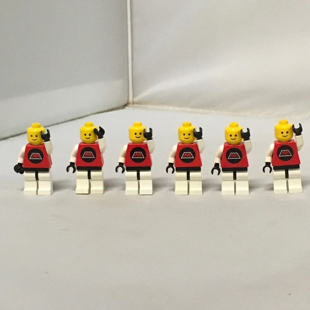 Space LEGO 6x M-Tron Minifigures Various Accessories Vintage